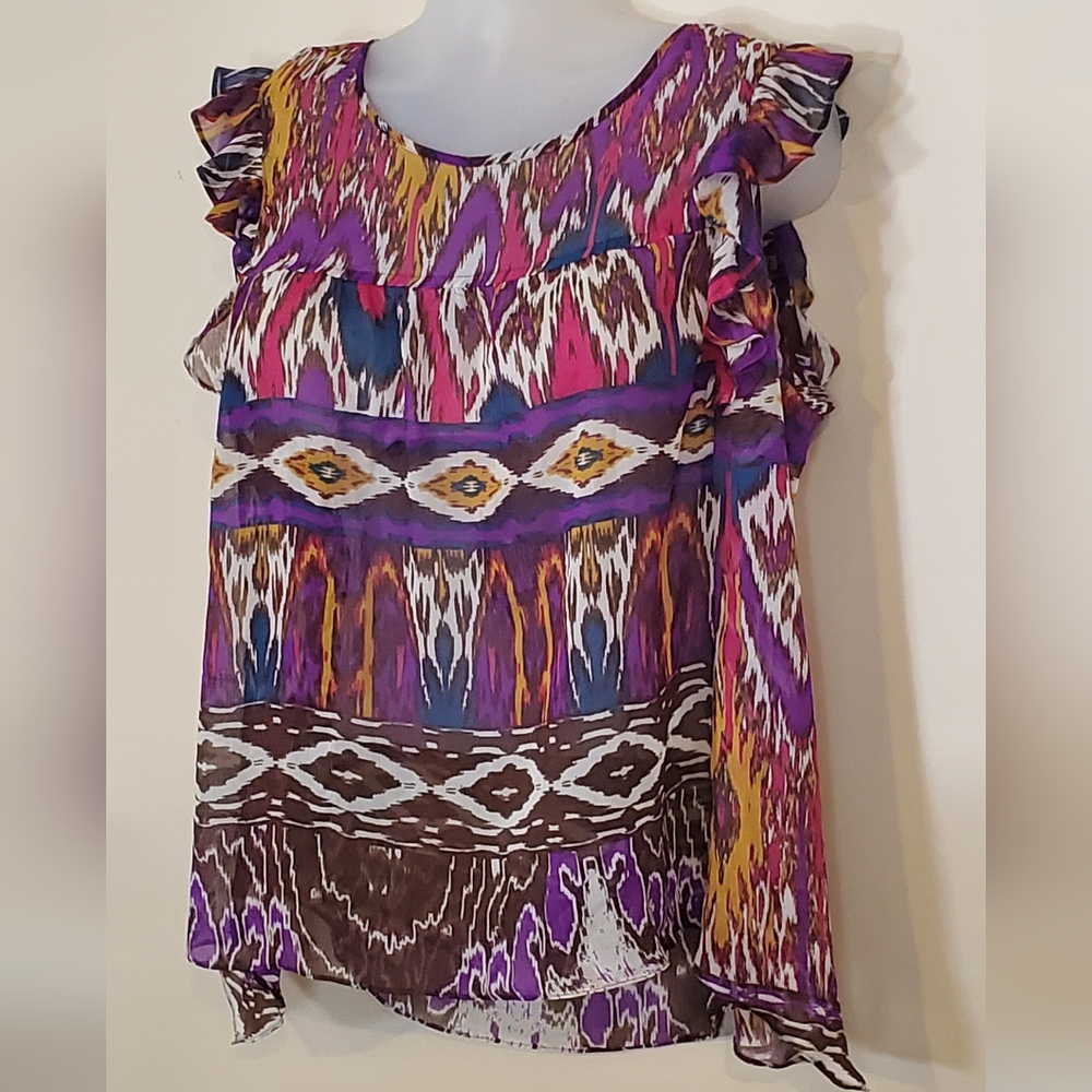 Adorable NY Collection Blouse Like New 1X - Picture 2 of 8